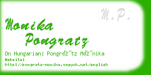 monika pongratz business card